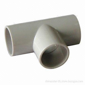 Solar Fitting Inspection Tee/Pipe Connector, Comes in Gray